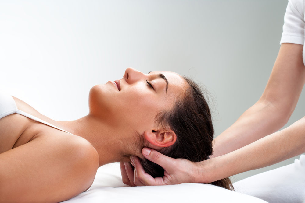Woman Head Massage