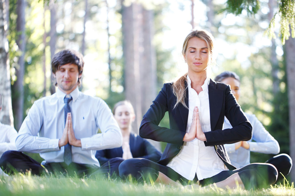 Corporate Yoga in Park